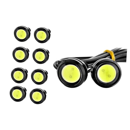 Luces LED de ojo de águila de 1.5w y foco de aluminio frío para motocicleta y coche de 23 mm