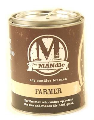 Eco Candle Co.The Mandle Soy Candle for Men - Scents of Fresh Dirt - Farmer, 15 oz. Paint Can - 100% Soy Wax, No Lead, Hand Poured, Phthalate Free, Made from Midwest Grown Soybeans
