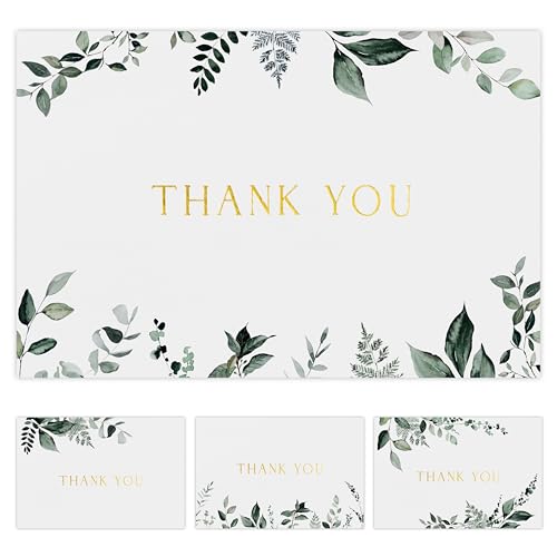 ZICOTO Beautiful Thank You Card Set - 30 Elegant Blank Cards with Envelopes & Stickers - Ideal for Weddings, Business, Baby Showers & More - Premium Bulk Stationery for All Occasions