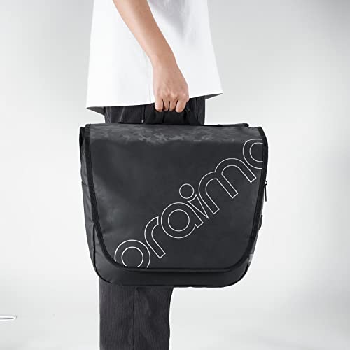 Oraimo Saddlebag Bike Bag Bicycle Panniers Rear Rack Bag, Large Capacity Water Resistant Bicycle Trunk Bag, Bike Saddle Bag For Grocery Shopping Commuter Long Cycling Trip, Black #TOP3