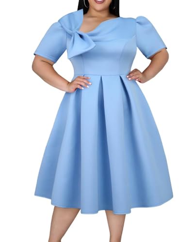 blue tea dress with sleeves Sail to Sable Blue & White Rose Printed Eyelet V-Neck Midi Dress WHITE/BLUE / S / SU25119 main image 1