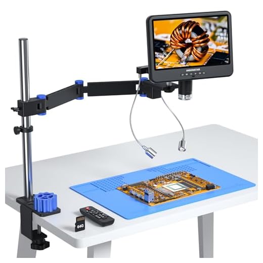 4K HDMI Digital Microscope with 10.1" Screen