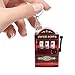 TusaMer Slot Machine Keychain Realistic Mini Slot Machine Keychain 1.43x2.47 Cute Mini Fruit Pendant Creative Key Chain for Friends Family Sporting_Goods..