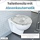 Yelcona WC Sitz mit Absenkautomatik mit Motiv, Klobrille mit hohem Sitzkomfort, WC Deckel mit robustem und stabilem Holzkern, hochwertiger Toilettendeckel aus Holz (Marmor)
