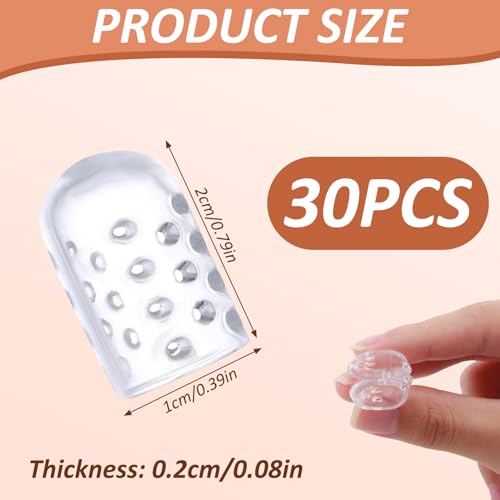 Image of 50 PCS Silicone Anti-Friction Toe Protector, Soft Gel Toe Protectors Breathable Toe Covers for Men Women, Gel Toe Protectors Toe Sleeves for Ingrown Toenails, Blisters, Calluses, and Corns Protection