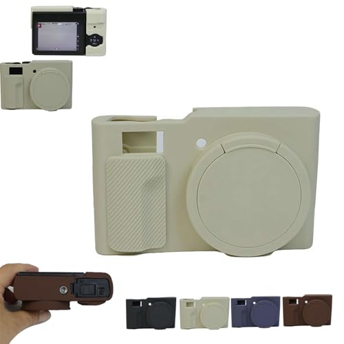 For Lumix Tz99/Zs99 ケース 保護カバー シリコンケース 傷つきにくい 柔らかなシリカゲルのスポーツクールなデザイン 衝撃 吸収 スリム ソフト ケースカバー 落下防止保護 (白)