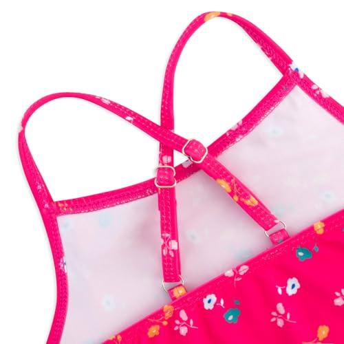 Image of Girls One Piece Swimsuits Cute Ruffles Swimming Bathing Suit with Adjustable Straps Beach Pool Kids Swimwear 3T-12