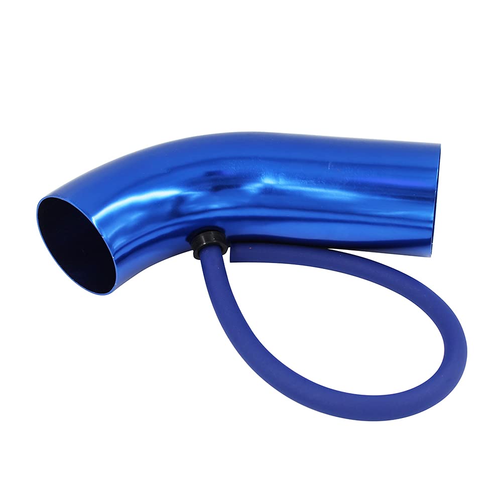 Tubo Aspirazione Auto Set completo 3quot;Kit tubo tubo di induzione turbo for sistema di aspirazione aria fredda for auto da 76 mm con cono filtro aria ad alto flusso Performace Racing fai da te Aspir