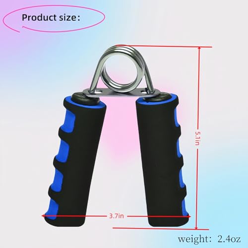 Image of Grip Strengthener Set - 2 Soft Foam Hand Exercisers for Arthritis Relief, Carpal Tunnel & Strength Training | Portable Hand Grip for Men /Women, Home /Office /Travel | Rehab, Tendonitis, Stress Relief