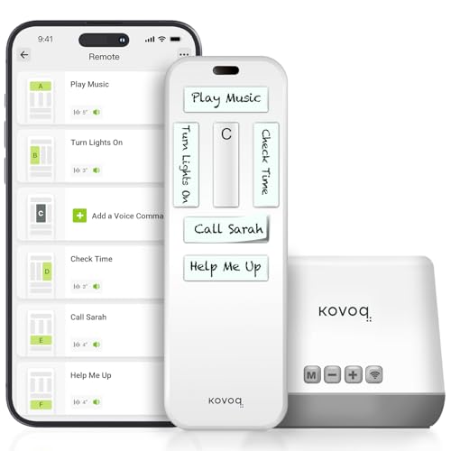 KOVOQ - 1-Touch Smart Speaker Controller for Elderly with Dementia
