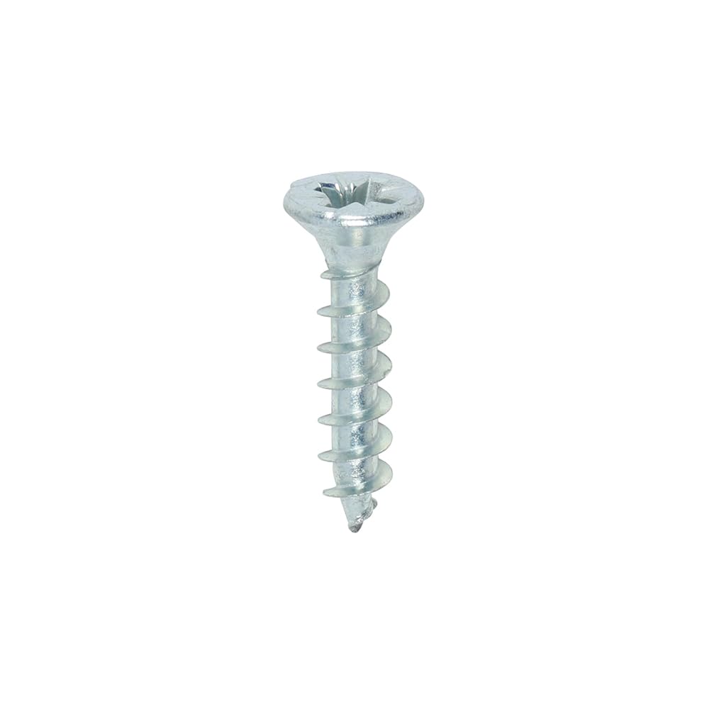 TIMCO Solo Chipboard & Woodscrews - PZ - Double Countersunk 4.0 x 20 - Zinc - Box of 200