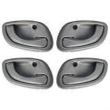 CWOQOCW Kit de manijas de puerta interior para Suzuki Baleno 1998-2001, 4 unidades, color gris, delantero, trasero, izquierdo, derecho, repuesto OE 83110-60G01 83130-60G01