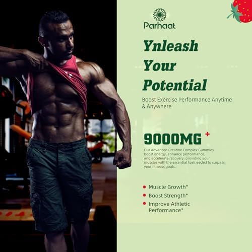 Parhaat EAA Gummies 120 Gummies (Strawberry), Essential Amino Acids - All 9 Essential Aminos (EAA) and All Branched-Chain Aminos (BCAAs), Non-GMO, Gluten Free, Vegetarian Friendly - 2