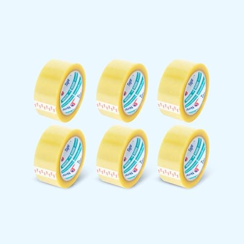 NUGA Şeffaf Koli Bandı - 45mm*100Mt - 38 Mikron - Akrilik (6 adet) - Görsel 1