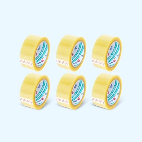 NUGA Şeffaf Koli Bandı - 45mm*100Mt - 38 Mikron - Akrilik (6 adet)