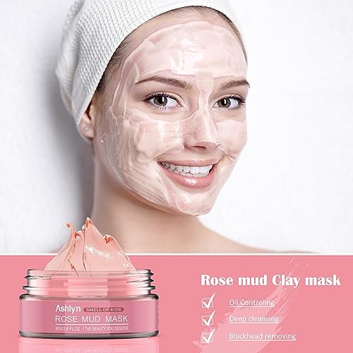 Ashlyn 3 Pcs Clay Mask Set, Green Tea Clay Facial Mask, Rose Face Masks Skincare, Dead Sea Bubble Deep Cleanse Mask, Organic Facial Masks For Women thumb #3