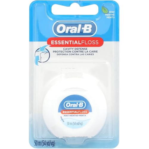 Oral-B Essentialfloss mint gewachst 50m (Zahnseide), 3er Pack (3 x 1 Stück)