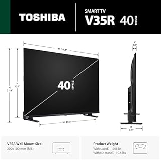 TOSHIBA 40" Class V35 Series LED FHD Smart Fire TV, Voice Remote with Alexa, Stream Live TV Without Cable