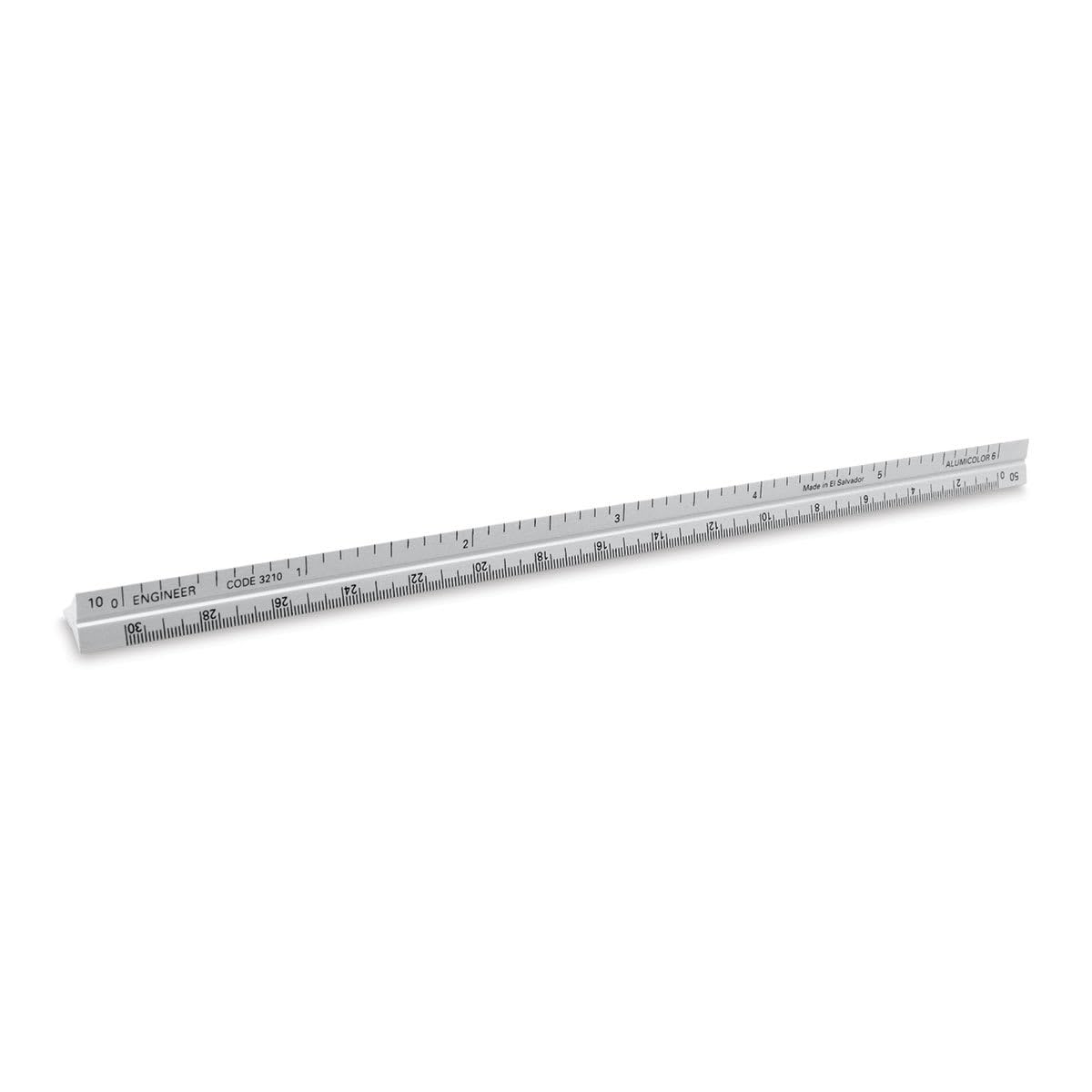 Alumicolor 3210-1 3000 Series Engineer Pocket Scale, Silver