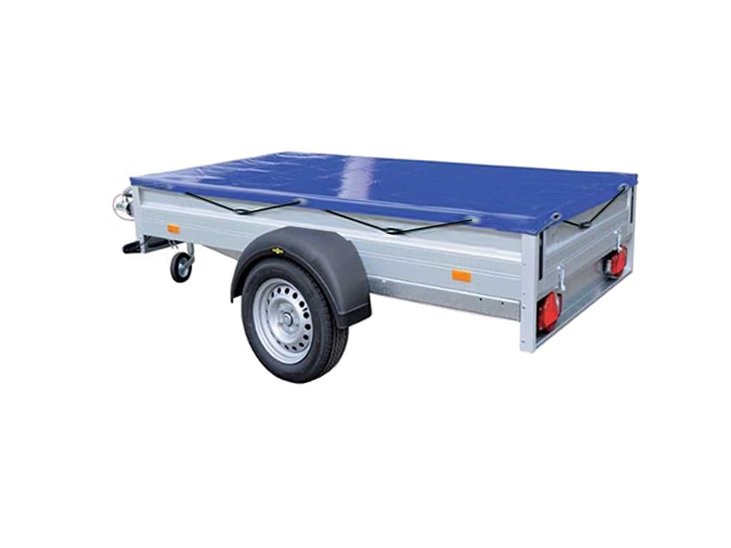 Waterproof Trailer Covers Tarp Tie Down with Bungee Cord (Heavy Duty Cargo Tarpaulin) (5FT X 4FT)