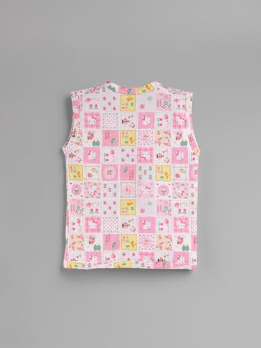 Image of HELLCAT 100% Cotton Front Open Jhabla Vest & T Shirt for Babies - Pack of 5 (Unisex,Sleeveless)