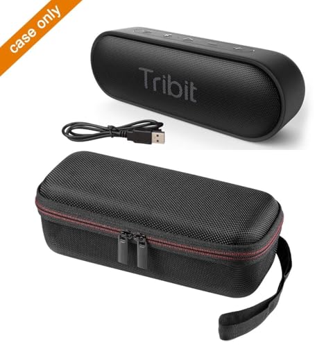 Image of VERTUS Portable Carrying Case Cover for Tribit XSound Go Wireless Bluetooth Speakers (2024 Version) (Hard|EVA|Black)