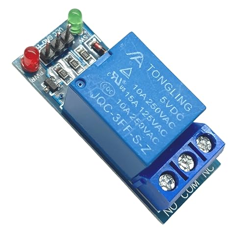Kit com: 2x Módulo Relé/Relay 5v de 1 Canal para arduino, raspberry, acionamento de cargas