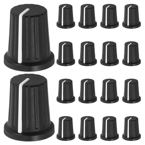 Cabilock Kunststoff Potentiometer Drehknöpfe für Präzise Lautstärkeregelung 6mm 20 Stück mit Pflaumenblüten Griff an Dj Equipment und Mischpulten