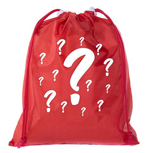 Mato & Hash Mystery Gift Bags, Mini Blind Bag Party Favors, Surprise Drawstring Goody Bags - 3PK Red CA2655Mystery S7