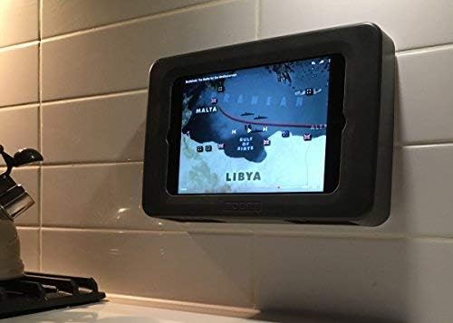 Poort 5G HUB Wall Mount Tablet Enclosure Compatible with Any iPad 9.7, 10.2 or 10.5" or Surface Go - Charcoal Black