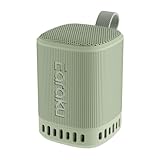 Earaku(イアラク) Bluetooth スピーカー Sora5 31時間連続再生 【高音・低音のバランス・臨場感溢れる3Dサラウンド】 ワイヤレススピーカー TWS機能 Bluetooth5.4 通話切替不要 ハンズフリー通話 ポータブルスピーカー IPX5防水 超コンパクト設計 モダンデザイン × 超軽量（285g）室内用/お風呂/アウトドア/キャンプ (グリーン)