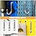Beaupretty 24pcs Heavy Duty Metal J Hooks for Pegboard Wall, Peg Board Display Hooks for Workshop Tool Hanging, Silver Industrial Pegboard Holders for Garage and Utility Organization