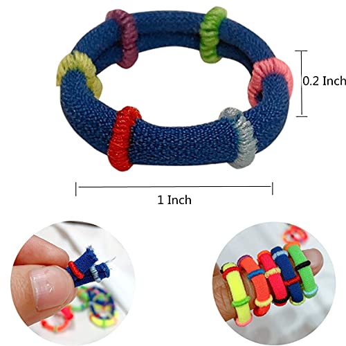 Yanrong Baby Hair Ties Cotton Hair Bands For Girls,Ponytail Holders Toddler Girls Hair Accessories (100Pcs) #TOP4