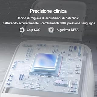 yuwell Smart Misuratore di Pressione Arteriosa da Braccio con Bluetooth, Sfigmomanometro per l'Uso Domestico | Bracciale Grande, Batteria Ricaricabile, App for iOS & Android (YE650AR)