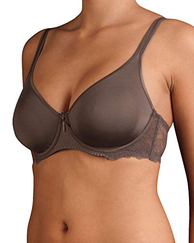 Selene - Danielle Sujetador Copa B con Aros sin Relleno con blonda Encaje. Color: Tabaco Talla: 95