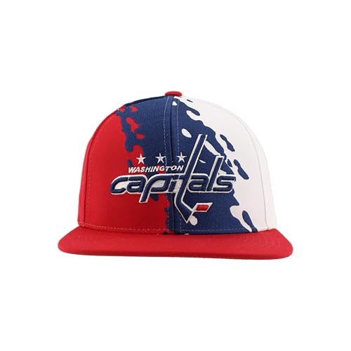 Image of ZHATS NHL Unisex-Adult NHL Officially Licensed Adjustable Snapback Hat Flat Bill Z11 Retro Paintbrush