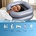 Inflatable Shampoo Basin for Bedridden and Disabled,Portable Shampoo Bowl for Injured, Hair Washing Basin for Childred,Pregnant Woman,Easy Hair Washing at Home (Silvery)