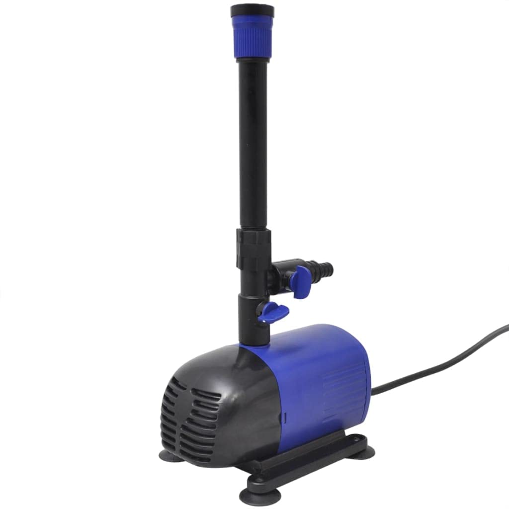 Pompa per fontana, 50 W, in plastica, portata 2000 l/h, cavo da 10 m, 4 ugelli, silenziosa, per laghetti da giardino, ruscelli, giochi d'acqua e filtri per laghetti, terrazze e balconi
