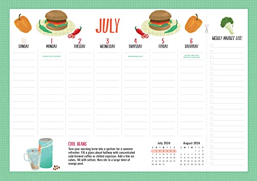 Snapklik com : The Kitchen Companion Page A Week Calendar 2024: Its