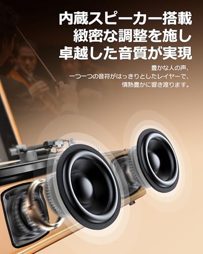 Hoshikou Denpa レトロ レコードプレーヤー Phono AM3-1 の商品画像 3