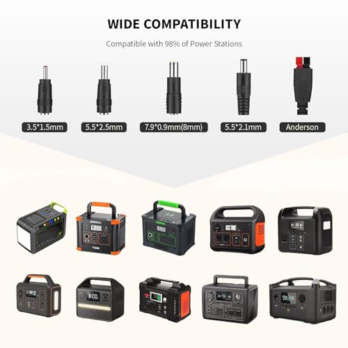 Image of 519.48Wh Solar Generator with 100W Solar Panel, Portable Power Station 500W | 120V Pure Sine Wave AC Outlet, MC-4 Solar Battery Charger for Home Emergency, Outdoor Camping, Road Trip, Van