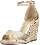 Vince Camuto Women's Felyn Wedge Sandal, Egyptian Gold, 7.5