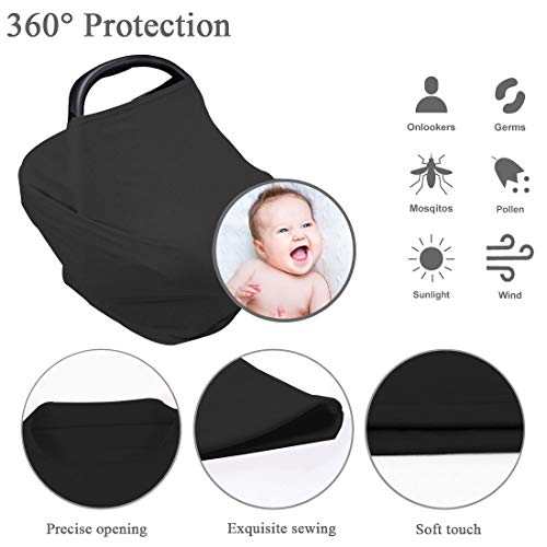 Nursing Cover For Baby Breastfeeding, Newborn Essentials Breathable Car Seat Covers Up For Babies Boy Girl Infant Added Privacy For Carseat Canopy New Mom Must Haves Stuff Shower Gifts Registry Search #TOP2