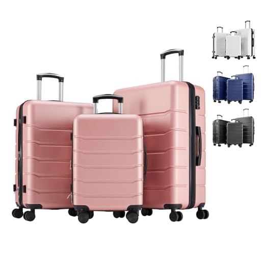 Sweetcrispy Expandable Travel Suitcases Set
