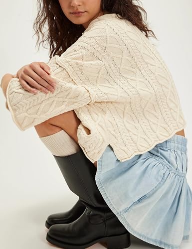 Wanzetaly Women's Casual A-Line Denim Skirts High Waisted Pleated Ruffle Short Mini Jean Skirt4