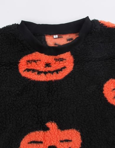 Womens Plush Sweatshirts Crew Neck Long Sleeve Loose Hoodies Pullover Fall Winter Outfits