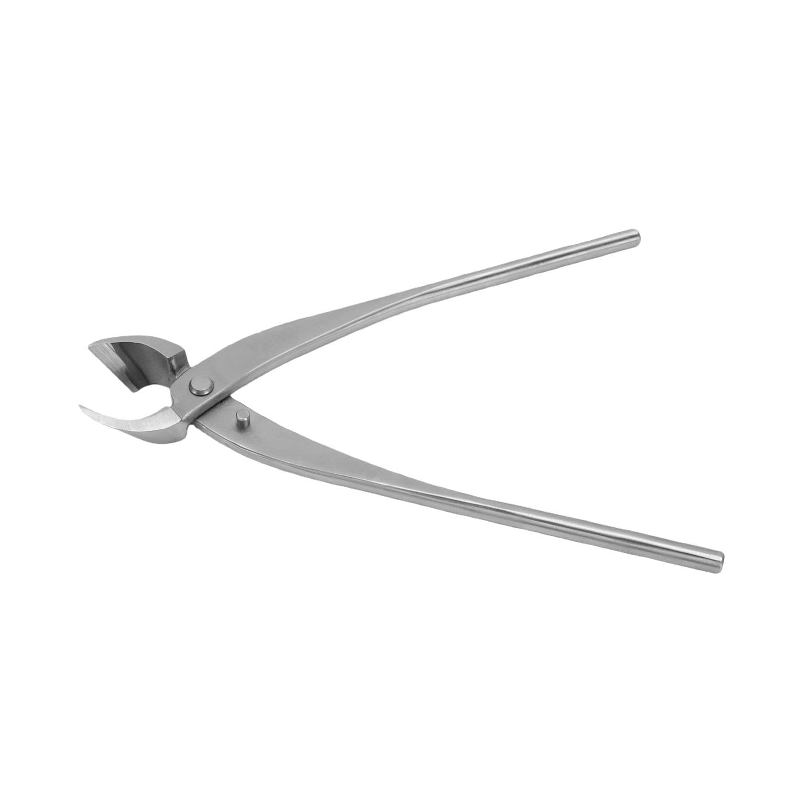 Bonsai Concave Cutter 280mm Stainless Steel, Diagonal Branch Pruning Tool