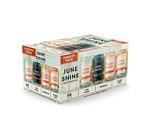 Juneshine Midnight Variety Hard Kombucha 8pk, 12 fl oz cans