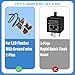 LED Flasher Relay 2 Pin 12V (Set of 2), Turn Signal Flasher Relay with Ground Wire - 2 Pin Heavy Duty 12V LED Flasher Relay Compatible Automobile Motorcycle