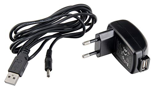 Showlite LED-Notenpultleuchte mit 9-LEDs in Reihe (Batterie-, Netz- oder USB-Betrieb, Klemmlampe, Standleuchte, Schwanenhals Lampe, Leuchtdioden) schwarz